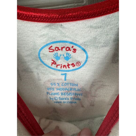 Sara’s Prints Girls Christmas Gown Size 7 - Picture 2 of 3